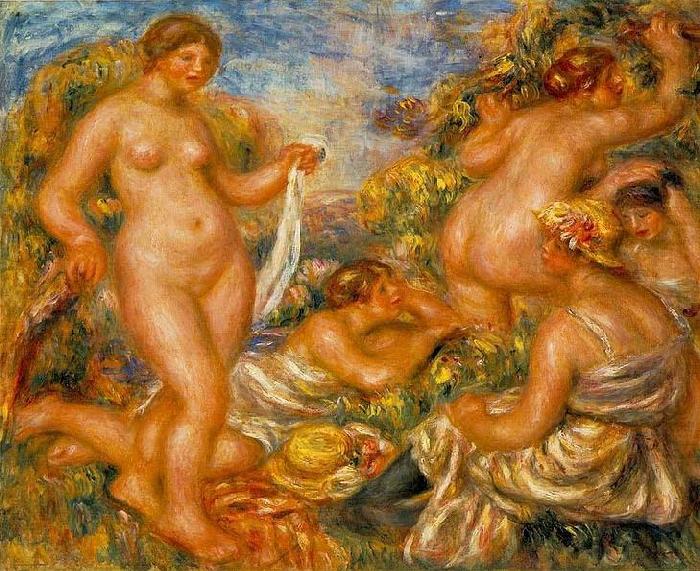 Pierre-Auguste Renoir Bathers, oil painting picture